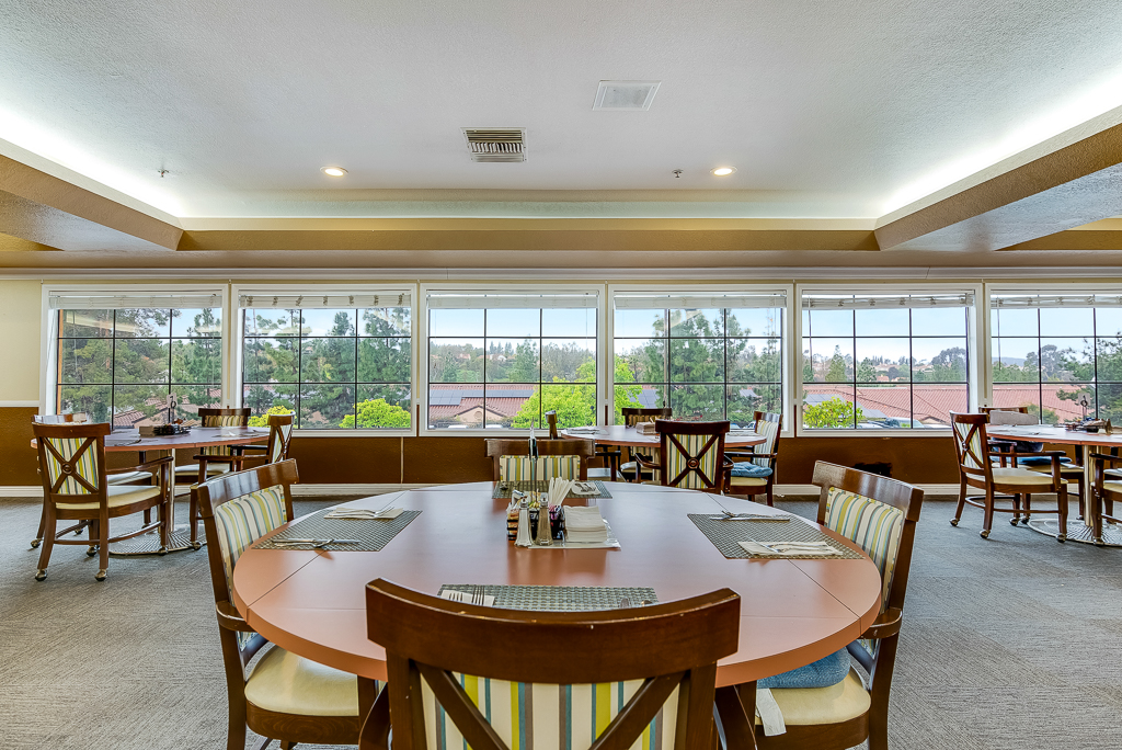 room with tables and chairs